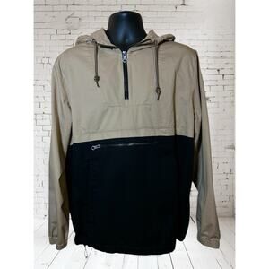 Dravus Jacket Mens Anorak Pullover 1/4 Zip Hooded‎ Front Pocket